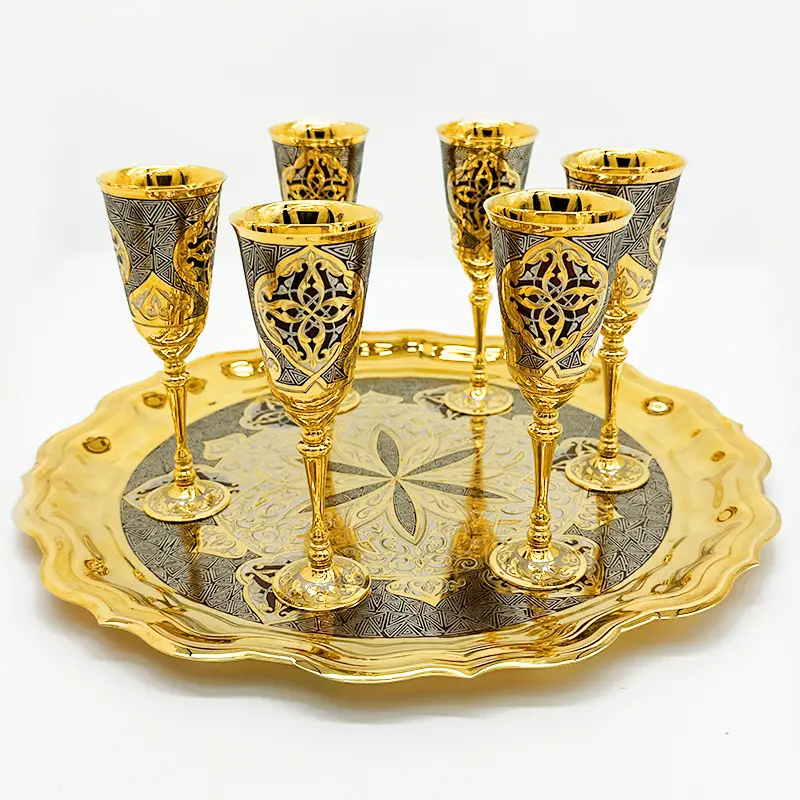 Питейный набор на 6 персон "Восточный" Златоуст