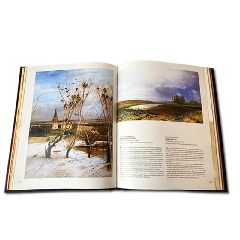 Подарочная книга в коже "Русская живопись"