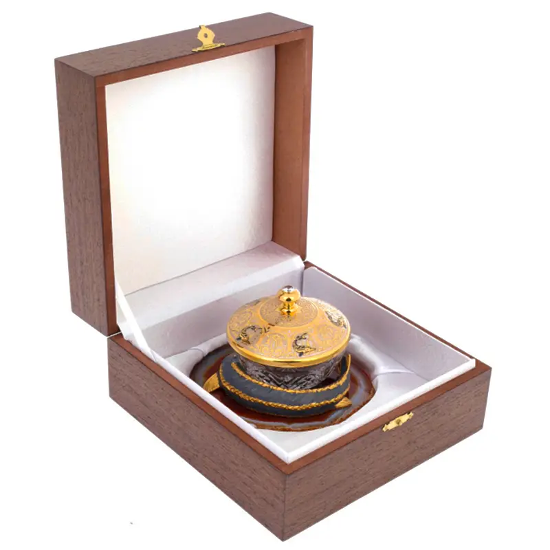 Икорница с крышкой "Севрюга" Златоуст