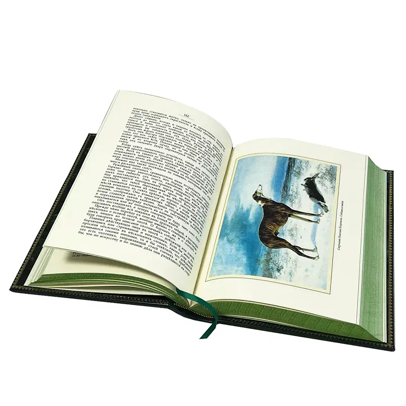 Подарочная книга в кожаном переплете "Охота в России во всех ее видах" Вавилов М.П.