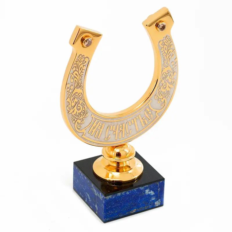 Подкова "На счастье" лазурит