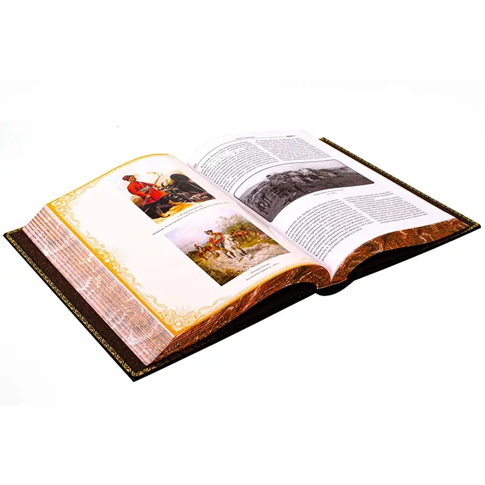 Книга в кожаном переплете "История воссоединения Руси" Кулиш П.А.