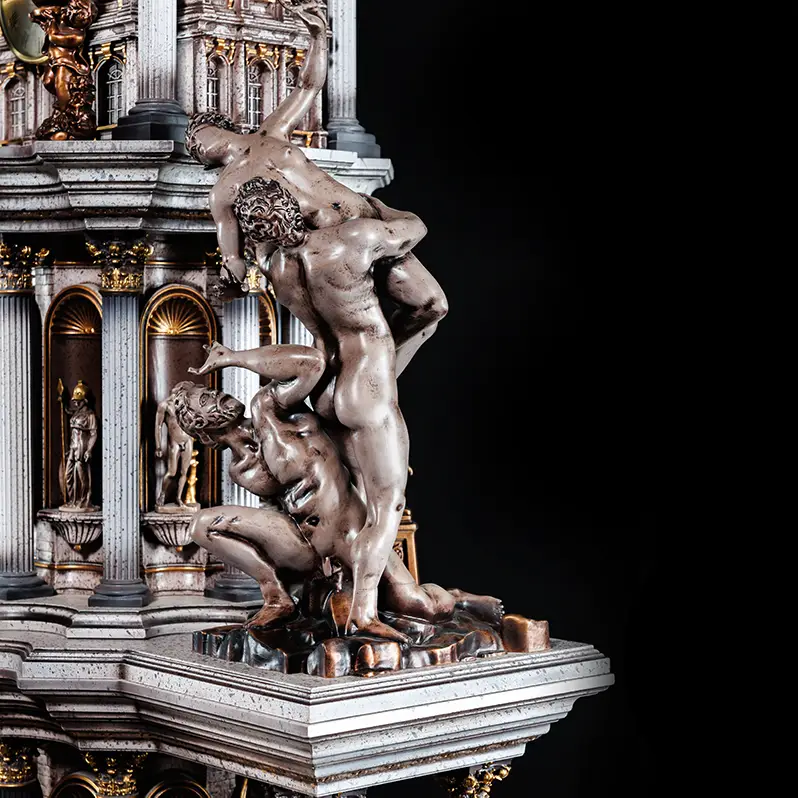 Часы напольные "Античный храм"