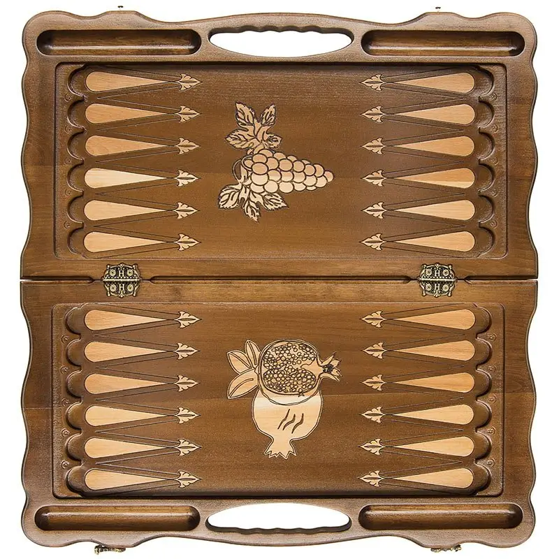 Шахматы + нарды резные "Вардени"