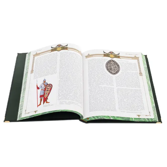 Подарочное издание в кожаном переплете "История России с древнейших времен" 