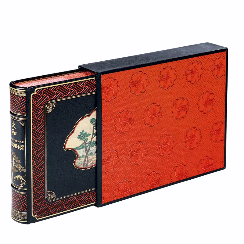 Подарочное издание в кожаном переплёте "Живописная Япония" Э.Гюмбер
