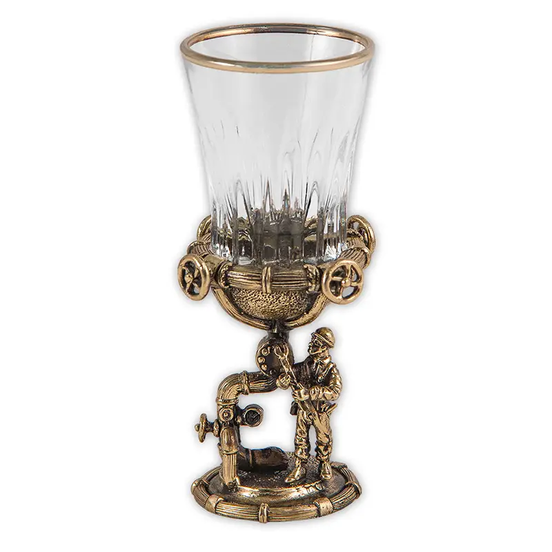 Водочный набор из 2-х стопок "Нефть и Газ" 