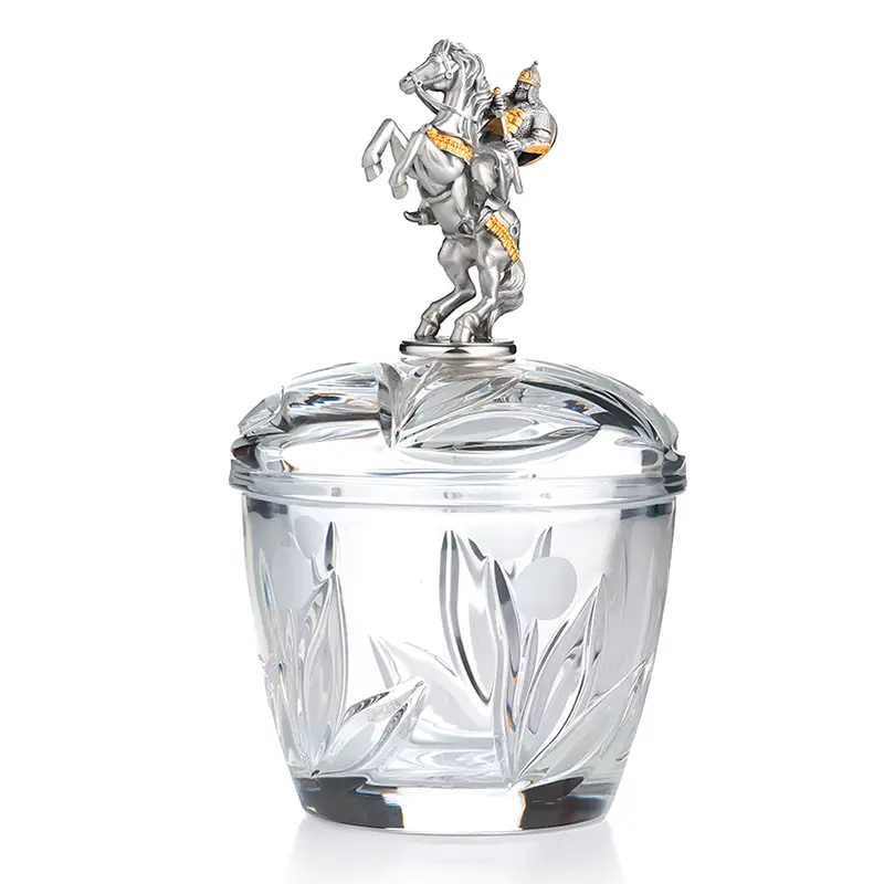 Серебряная икорница "Витязь"