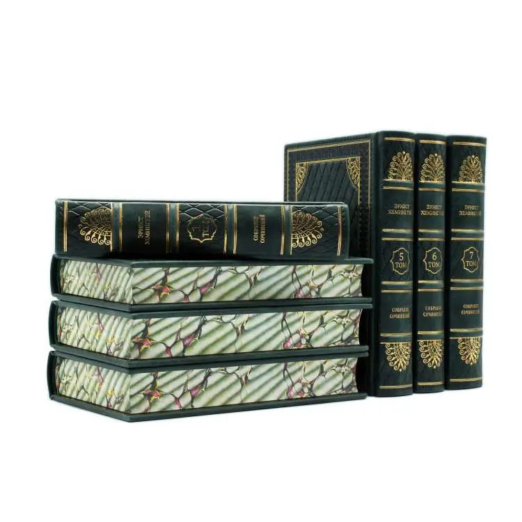 Собрание сочинений в кожаном переплете "Эрнест Хемингуэй" 7 томов