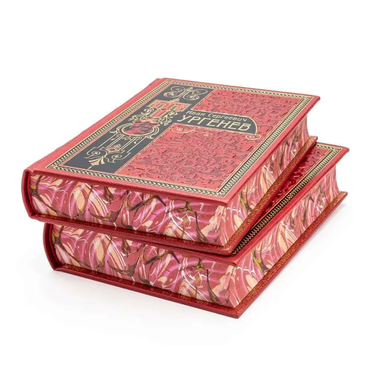 Собрание сочинений в кожаном переплете Тургенев И.С. в 12-ти томах