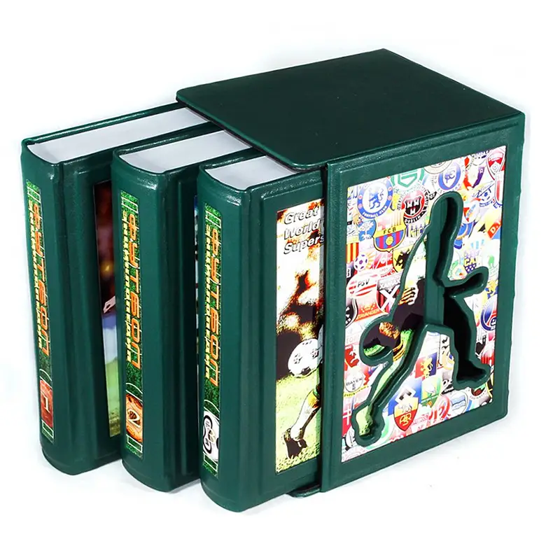 Подарочное издание книги "Футбол" в 3-х томах в кожаном переплете