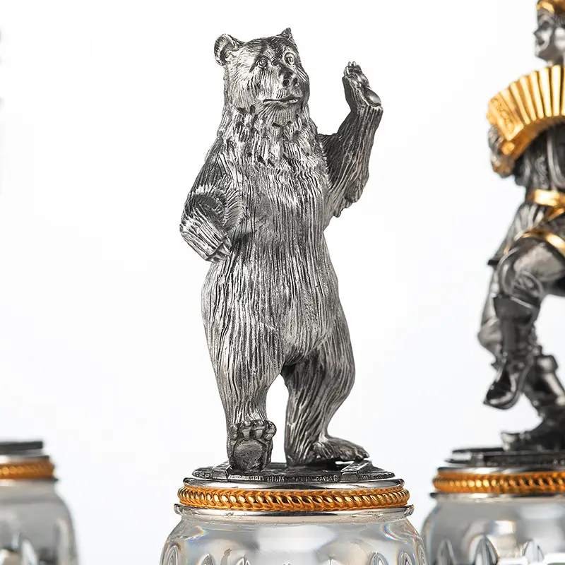 Набор серебряных рюмок «Гуляния»