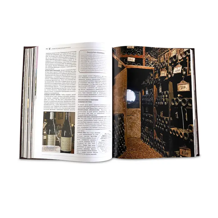 Книга в кожаном переплете "Вино Энциклопедия" 