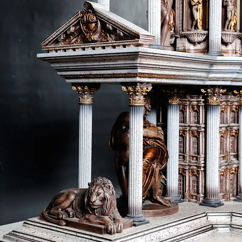 Часы напольные "Античный храм"