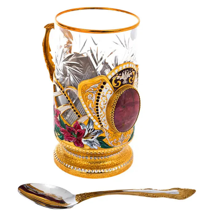 Чайный набор на 2 персоны. Златоуст