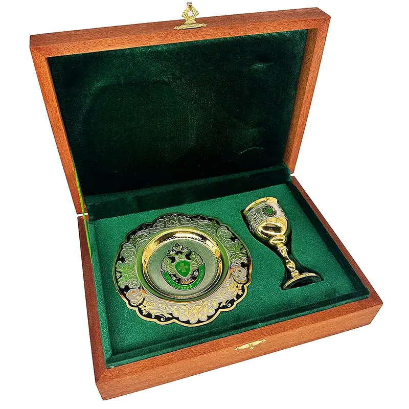 Набор для водки "Пограничная служба" Златоуст