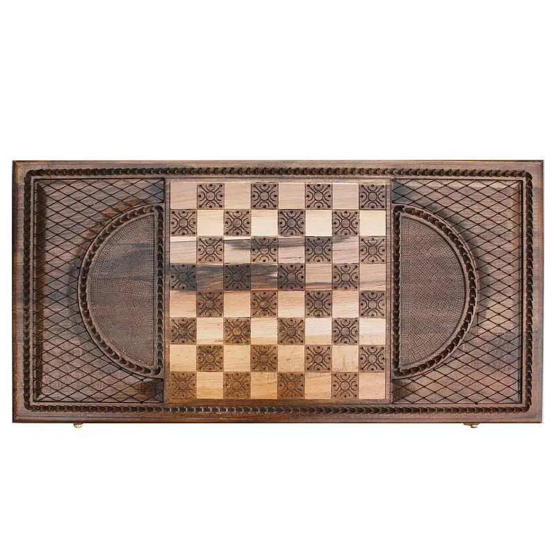 Нарды-шашки подарочные "Герб РФ"