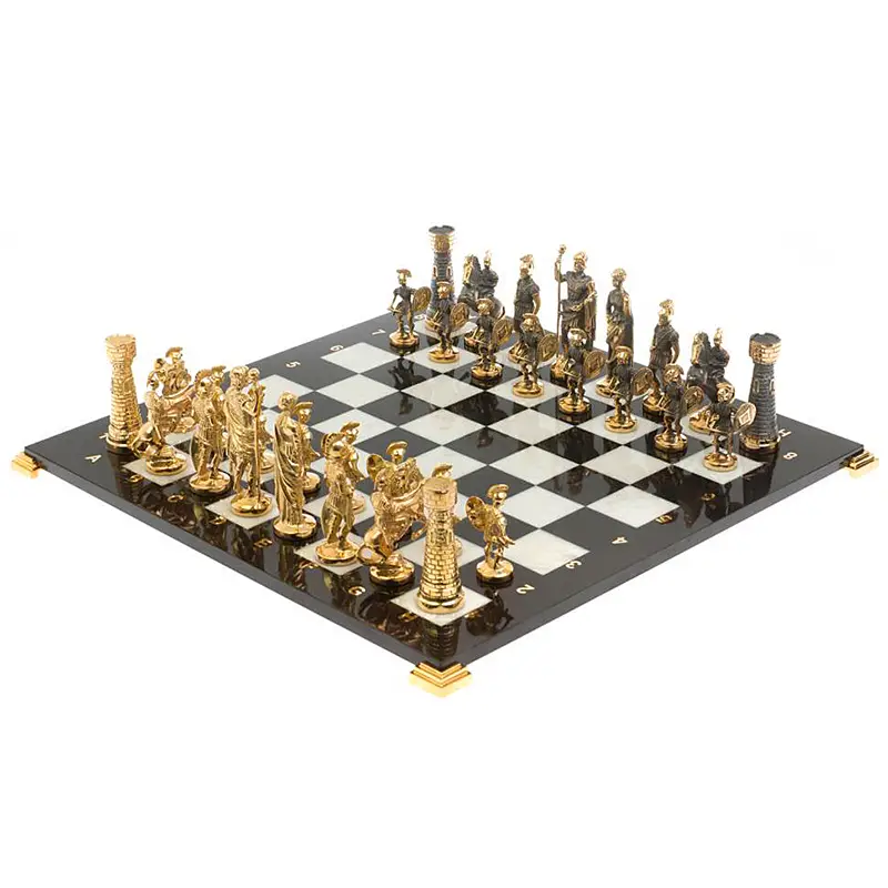 Шахматы из камня и бронзы "Римские" 