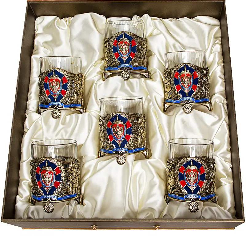 Набор из 6-ти бокалов для виски "ФСБ"