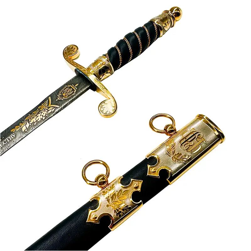 Кортик из дамасской стали "ФСБ" Златоуст