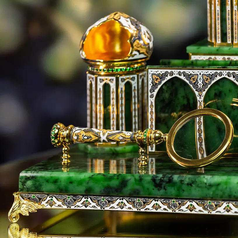 Настольный набор "Восточный" из нефрита