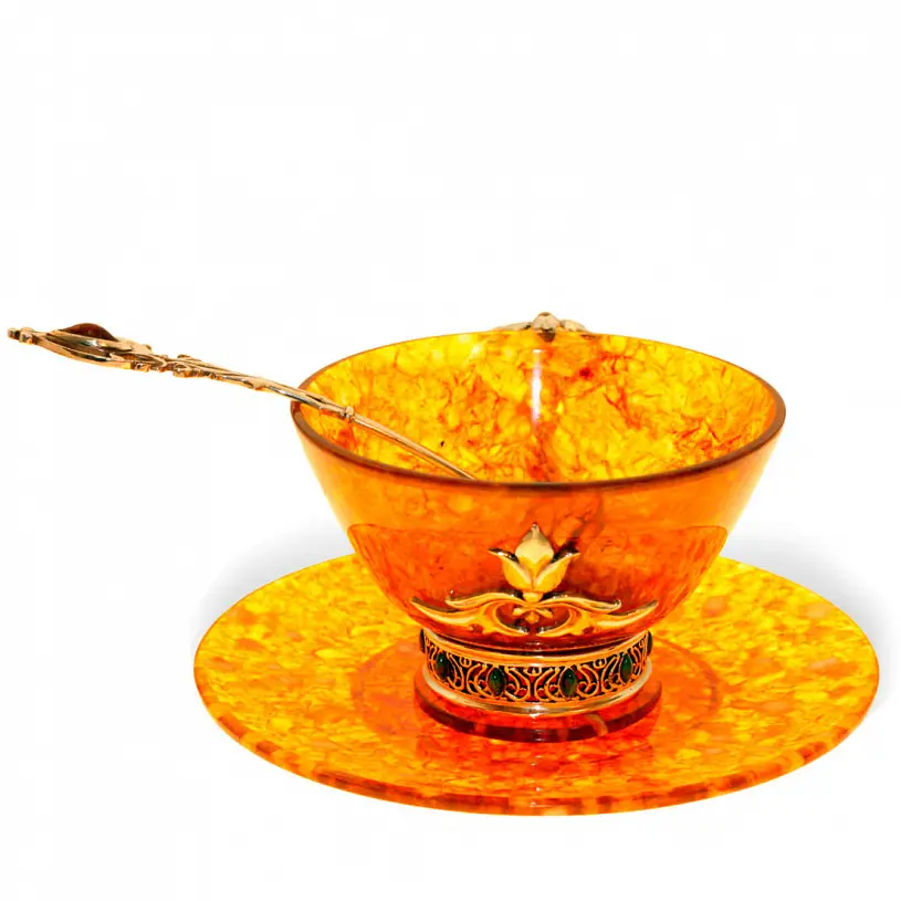 Чайный набор из янтаря "Восточный"