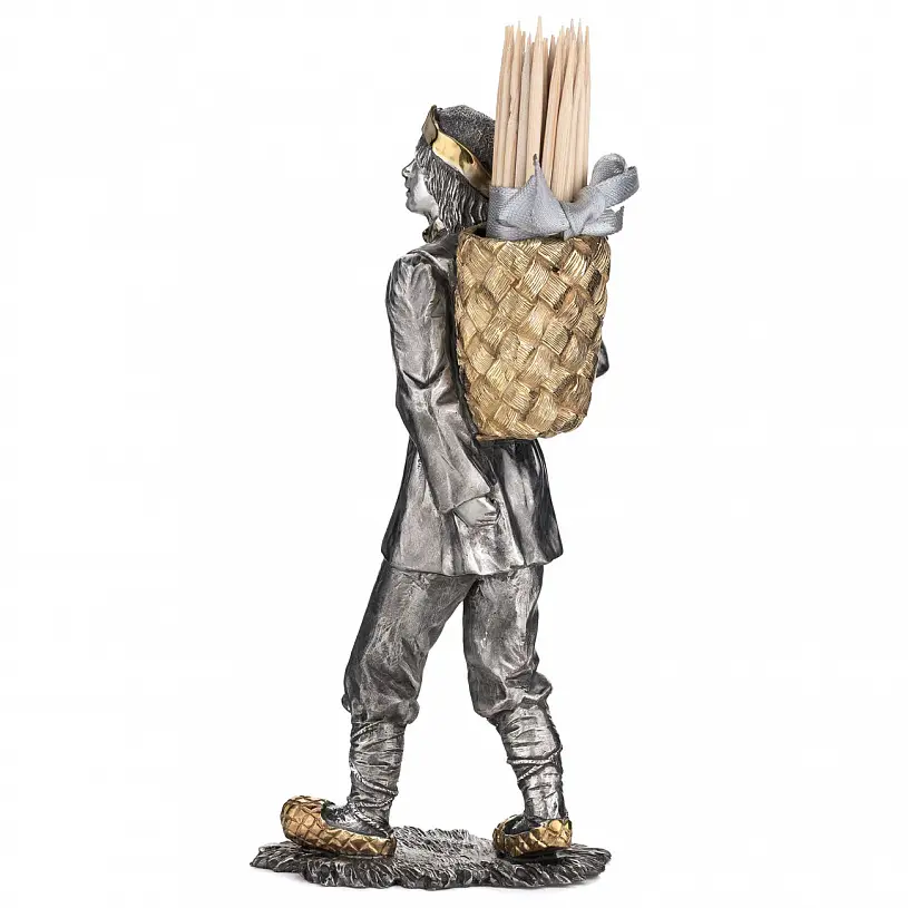 Серебряная подставка для зубочисток «Крестьянин»