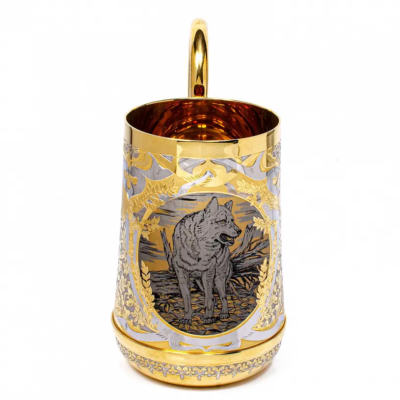 Пивная кружка "Волк" Златоуст