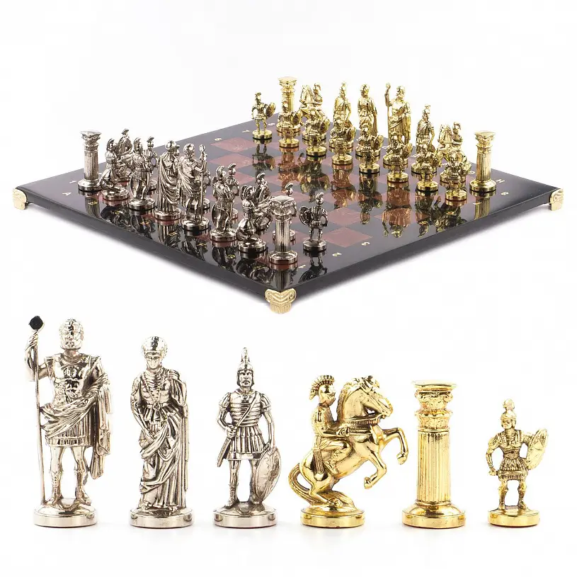 Шахматы из лемезита "Римляне" 44х44см