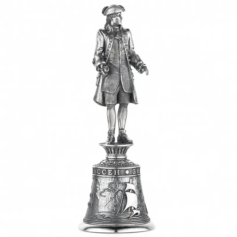 Серебряная рюмка-перевертыш "Витус Беринг"