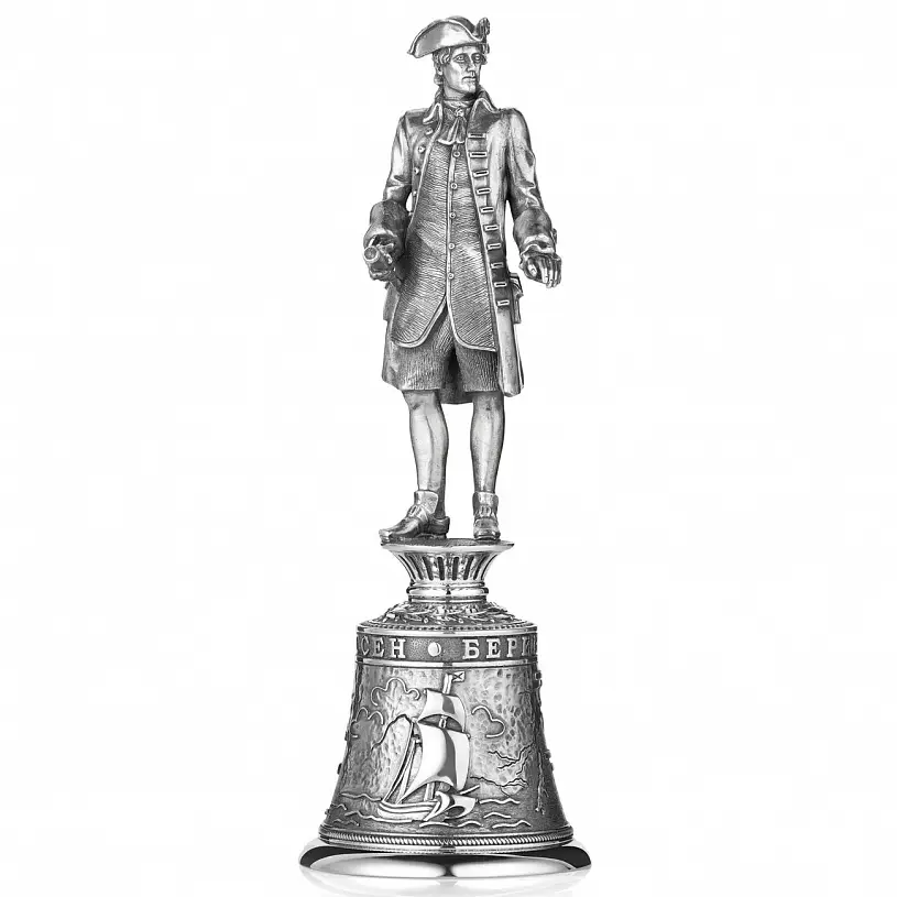 Серебряная рюмка-перевертыш "Витус Беринг"