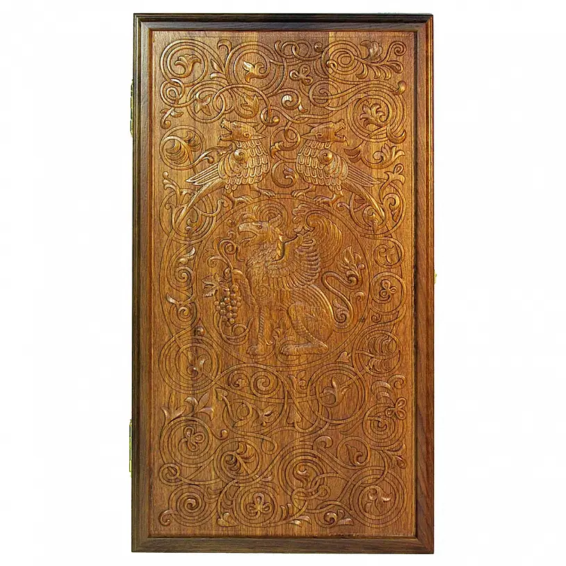 Нарды из массива мореного дуба "Крымский грифон"