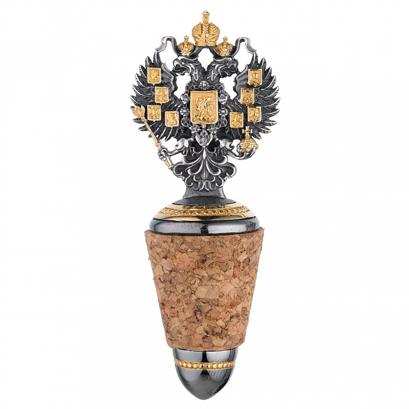 Серебряная пробка для бутылки "Отчизна"