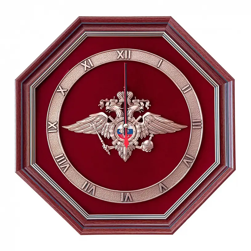 Настенные часы "Герб Министерства внутренних дел РФ"