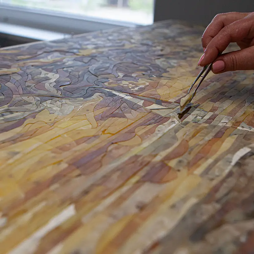 Панно из янтаря «Вселенная»