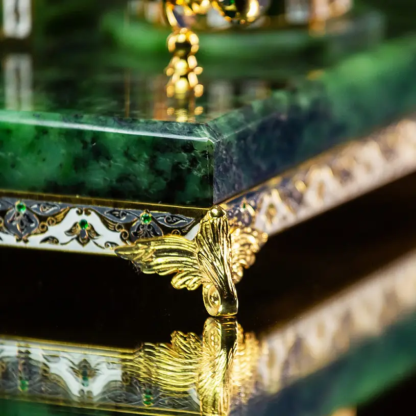 Настольный набор "Восточный" из нефрита