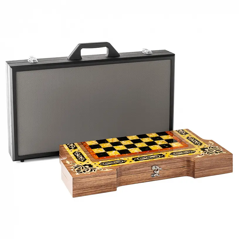 Шахматы из янтаря "Арабские"