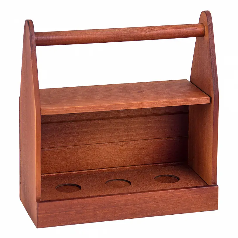 Набор из 3-х стопок "Строительные" в деревянном ящике для инструментов 