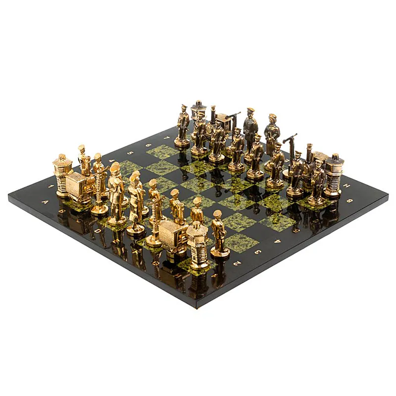 Шахматы из камня "Железнодорожники"