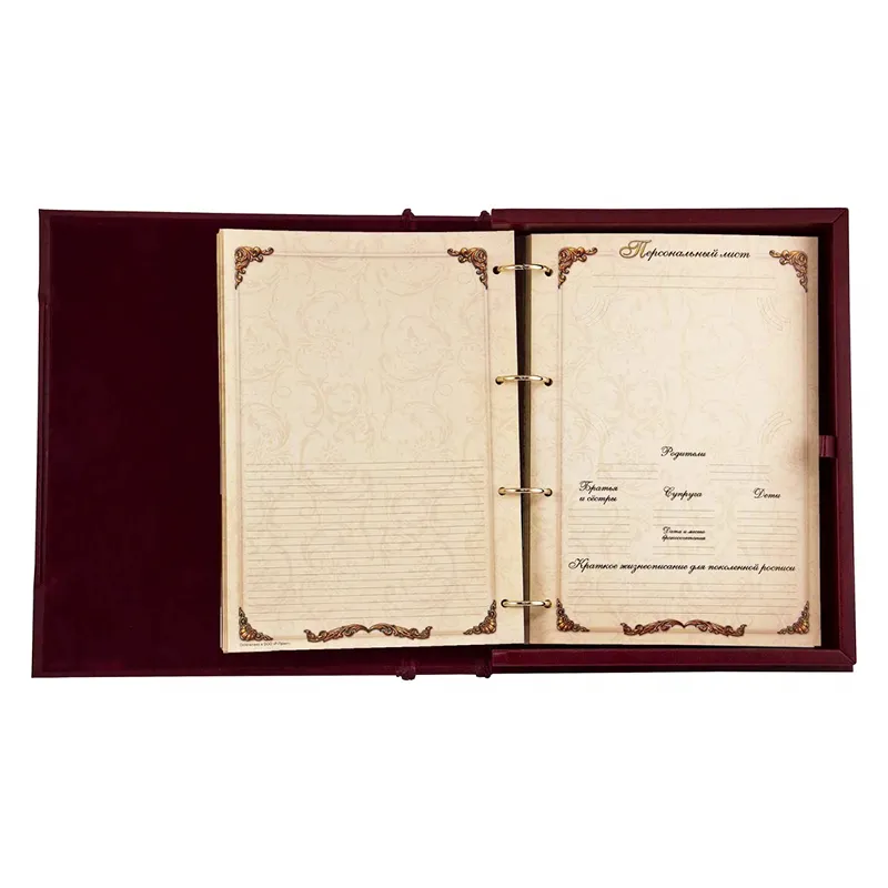 Родословная книга в футляре "Герб РФ"