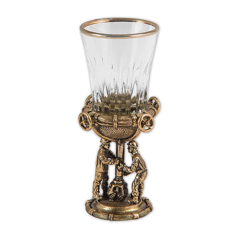 Водочный набор из 2-х стопок "Нефть и Газ" 