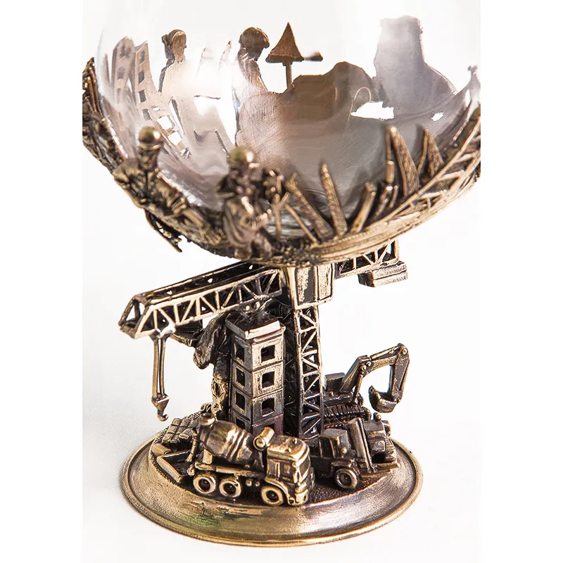 Набор из 6-ти бокалов для бренди "Строители"