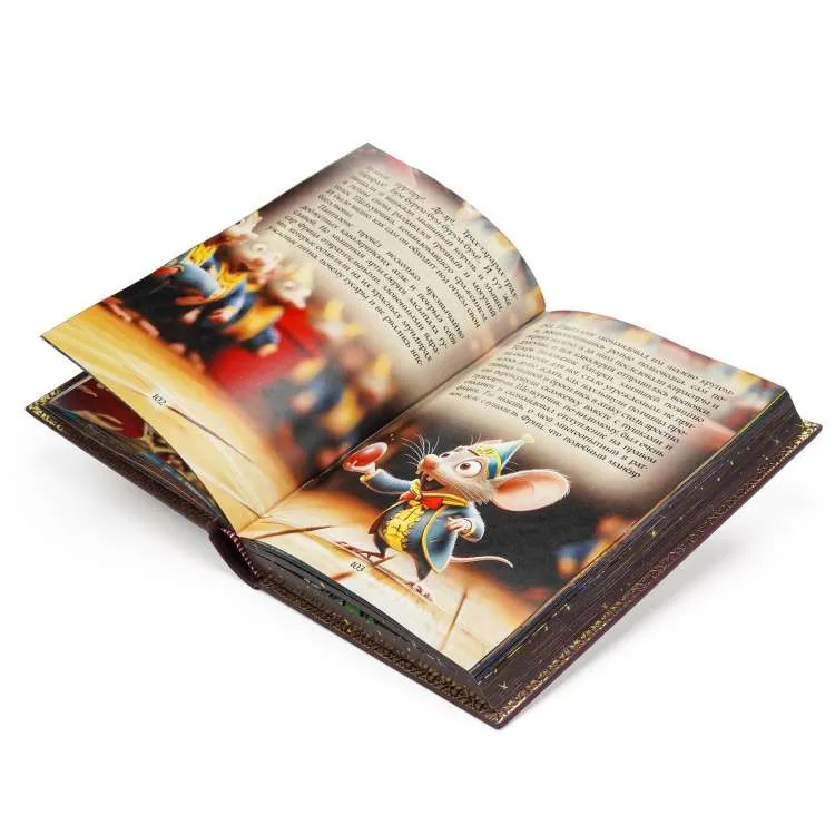 Подарочное издание в кожаном переплете "Щелкунчик и мышиный король"