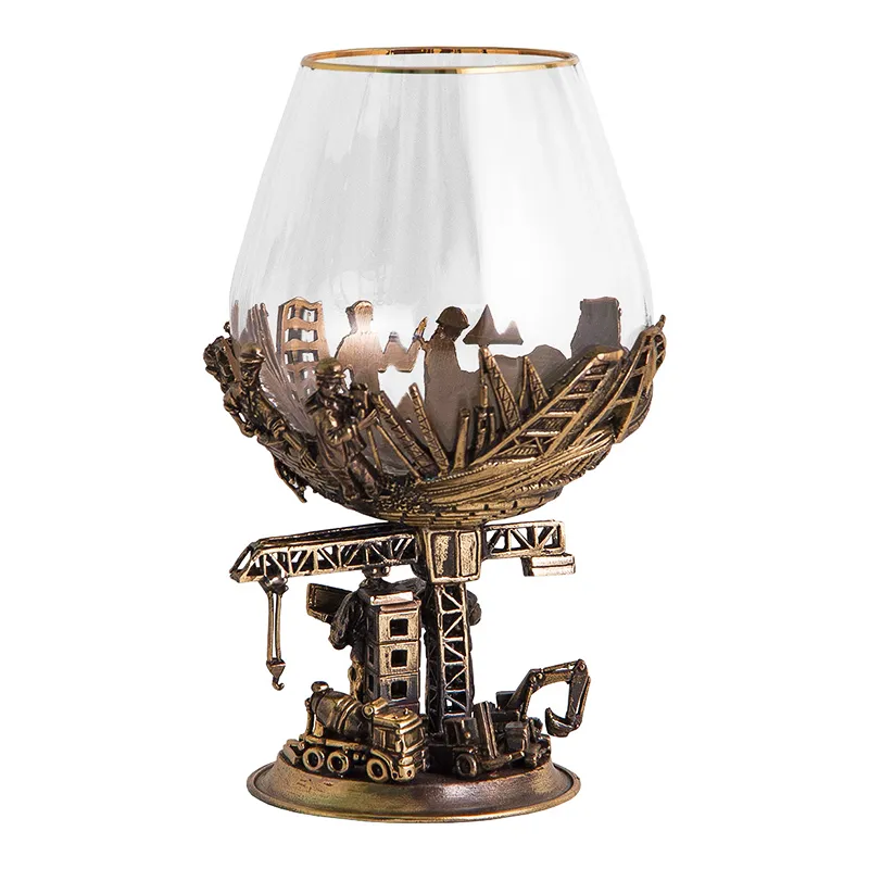 Набор из 6-ти бокалов для бренди "Строители"