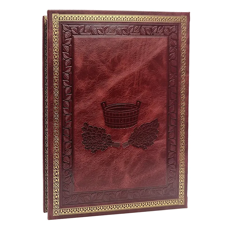 Книга в кожаном переплете "Баня"