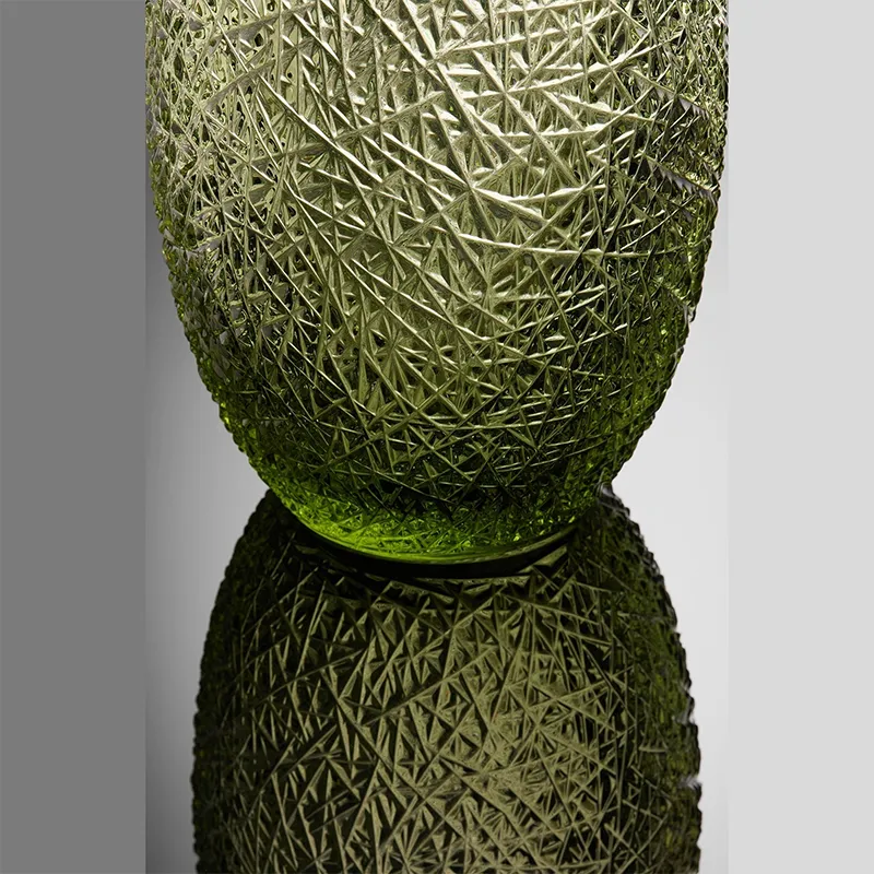 Хрустальная ваза для цветов "Зима"