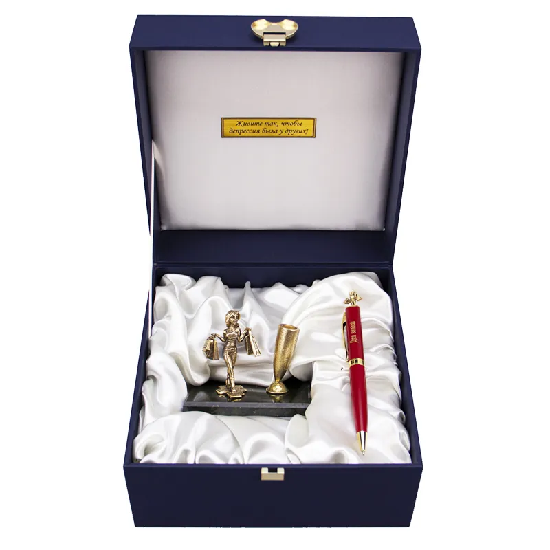 Письменный набор "Для записи сверхдоходов" в футляре