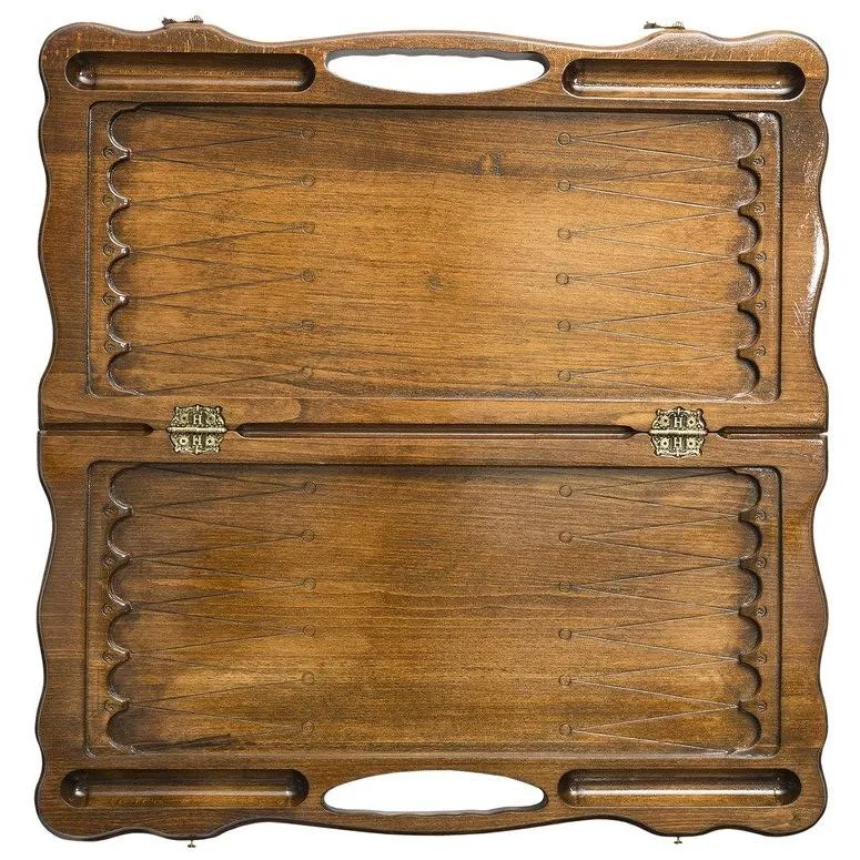 Нарды-шашки резные "Георгий Победоносец"