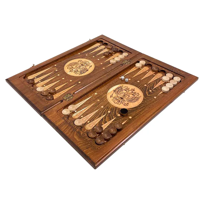 Нарды деревянные "Герб РФ"