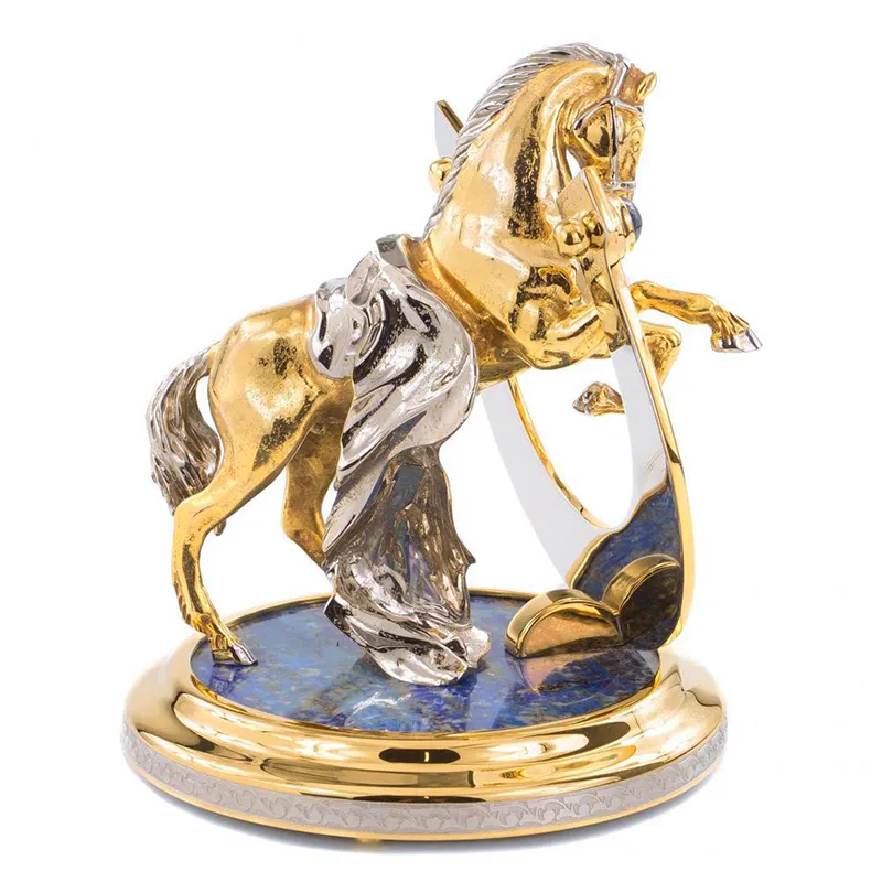 Конь с подковой "На удачу" лазурит